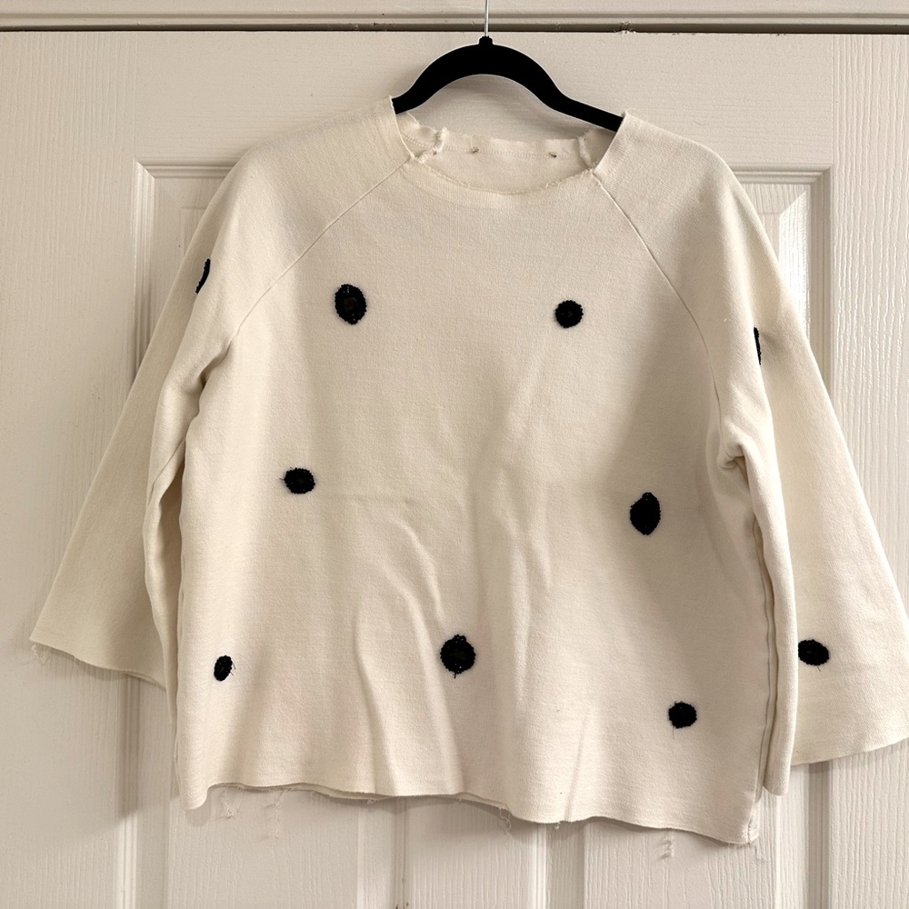 Zara knit sweatshirt